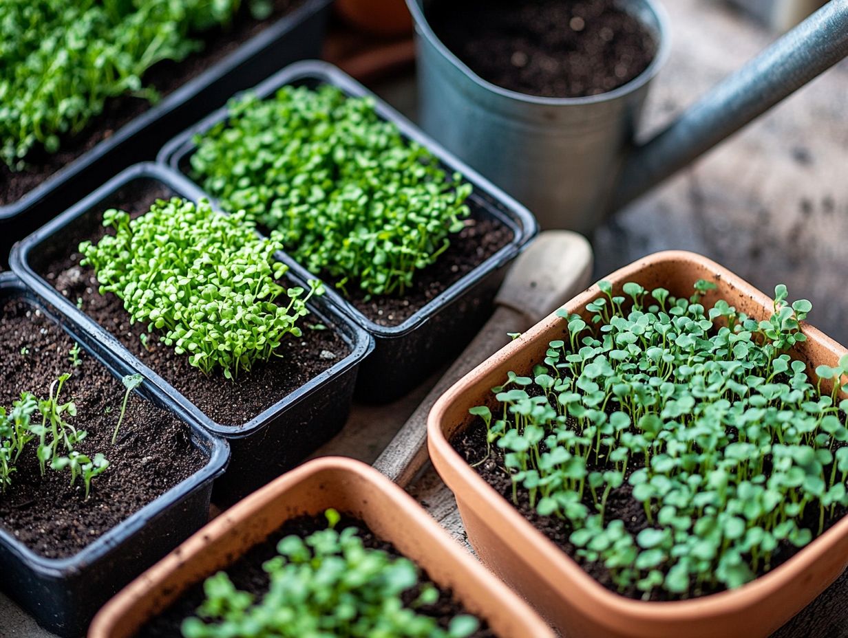 Can I use regular garden soil for growing microgreens?