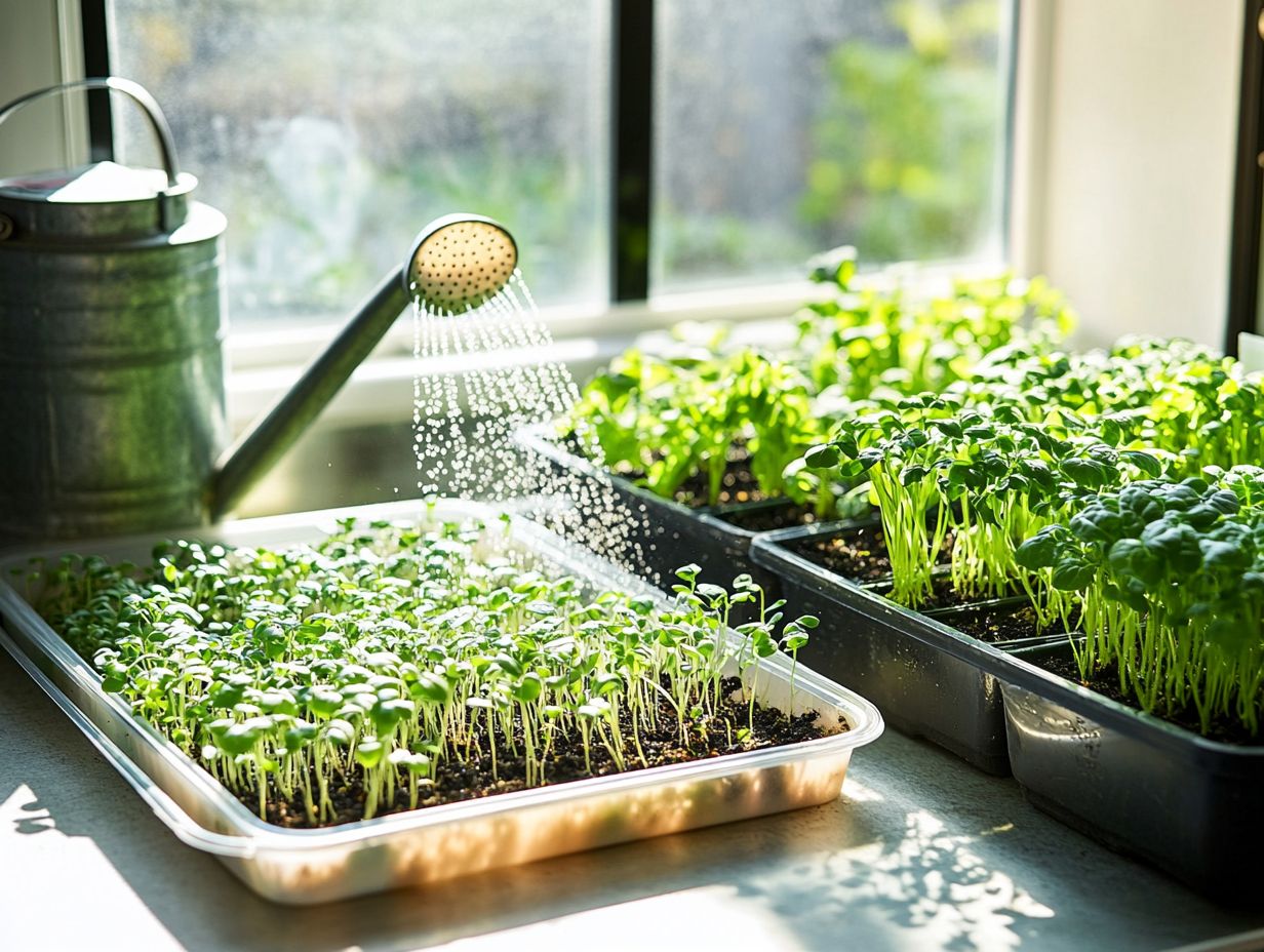 Visual representation of activated carbon filters used for microgreens