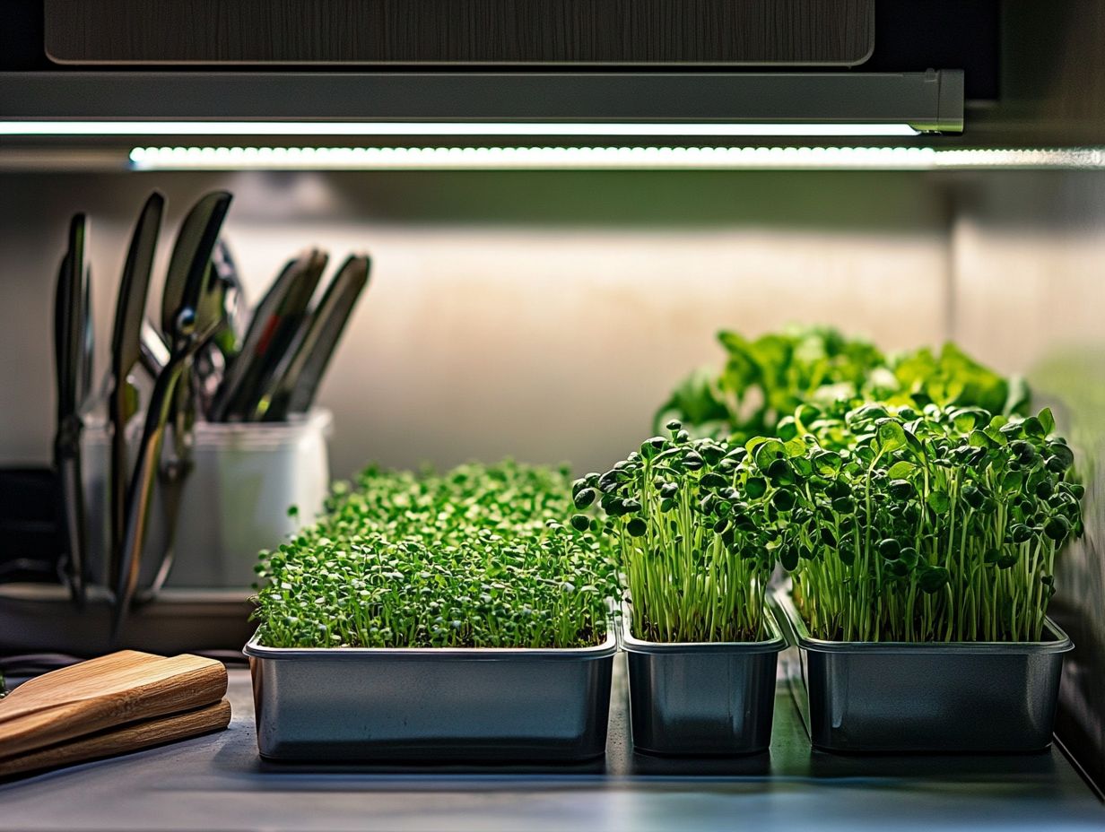 Considerations Before Growing Microgreens Without Sunlight