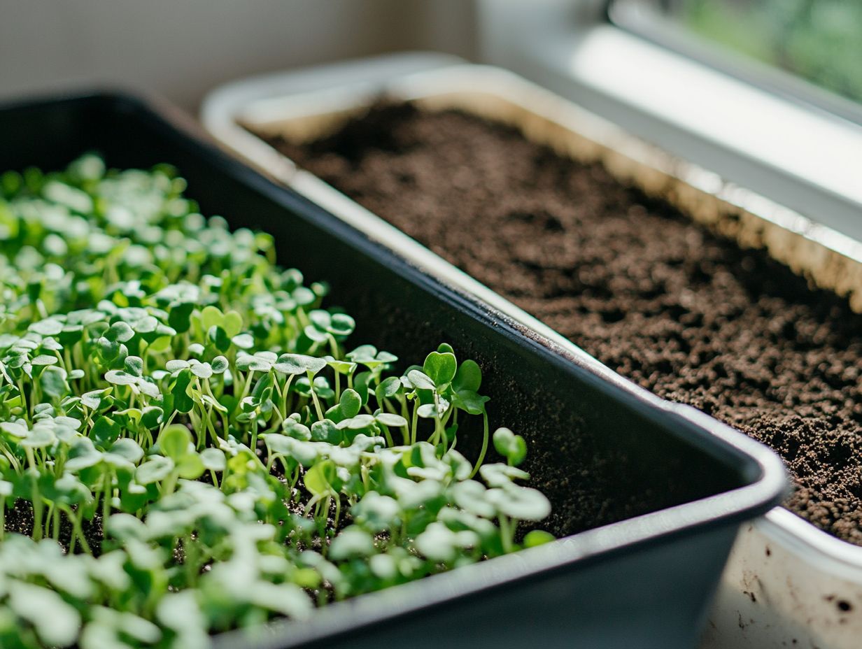 Visual guide to preparing and rejuvenating soil for microgreens