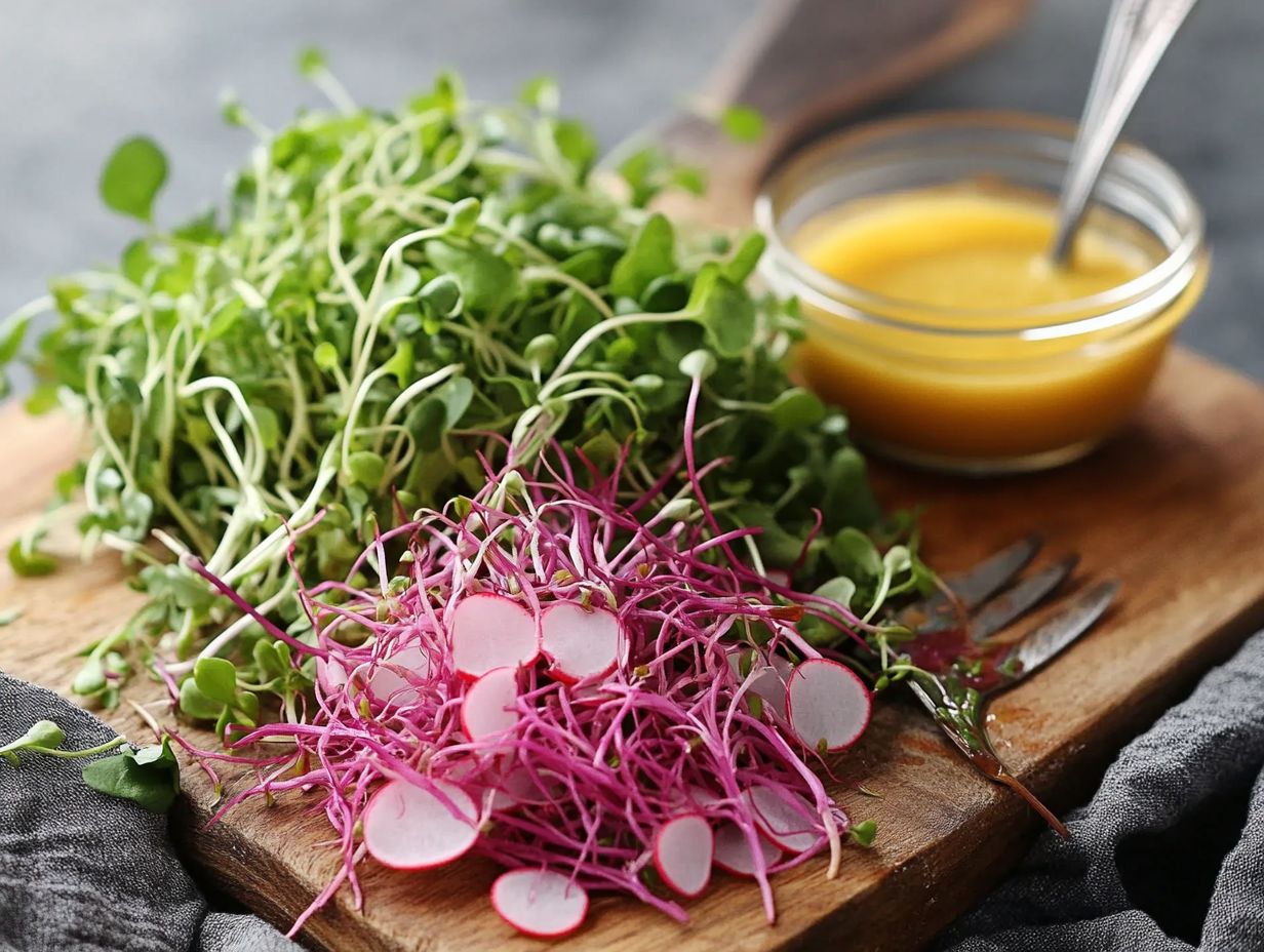 Image showing supplies and techniques for growing microgreens