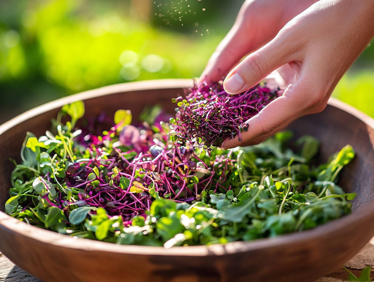 An infographic about microgreens and their health benefits