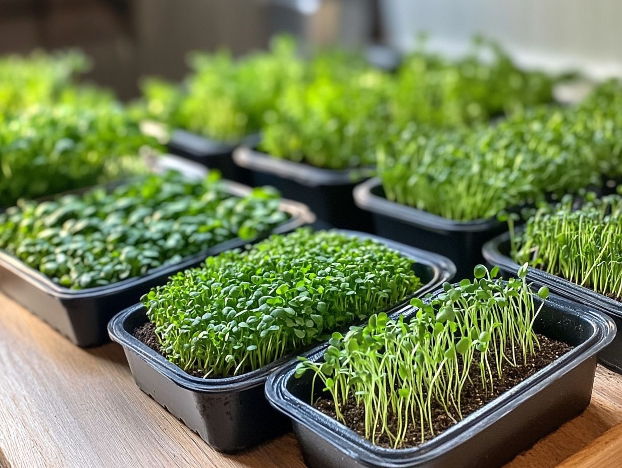 Image depicting frequently asked questions about growing mediums for microgreens