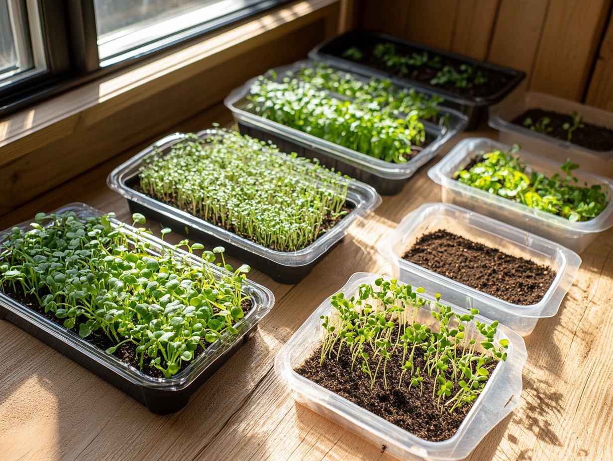 How do I choose the right humidity tray for my microgreens?