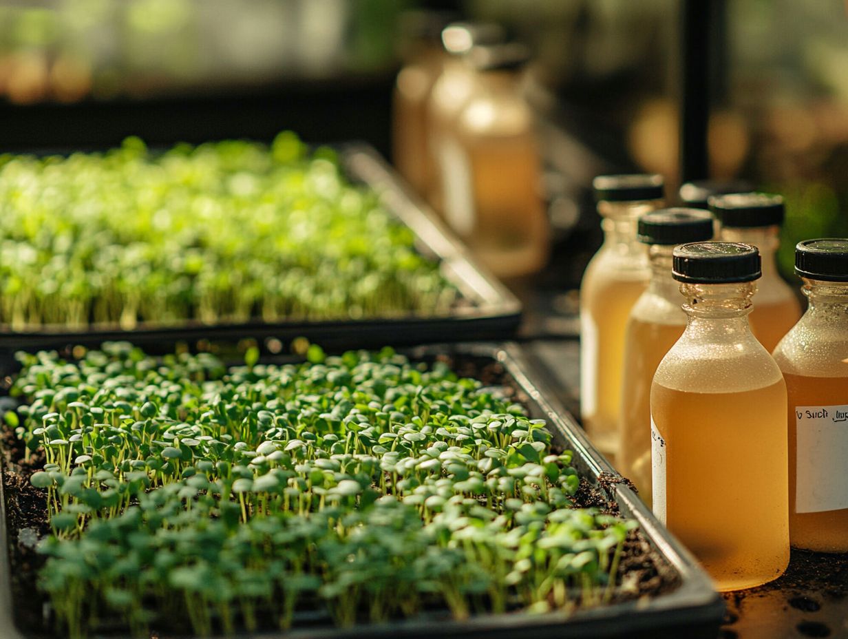 What factors should I consider when choosing a nutrient solution for my microgreens?