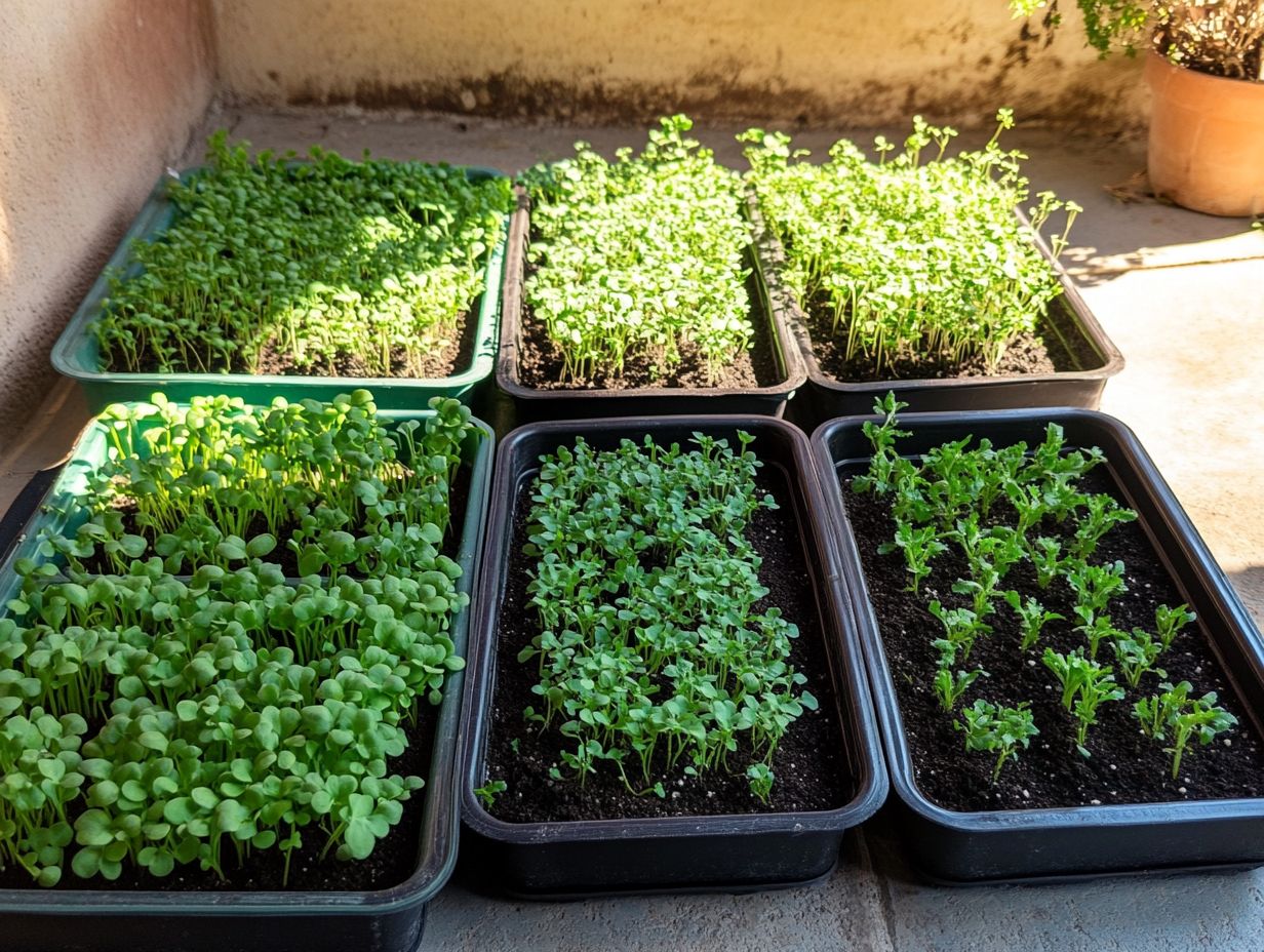 Best Trays for Different Types of Microgreens