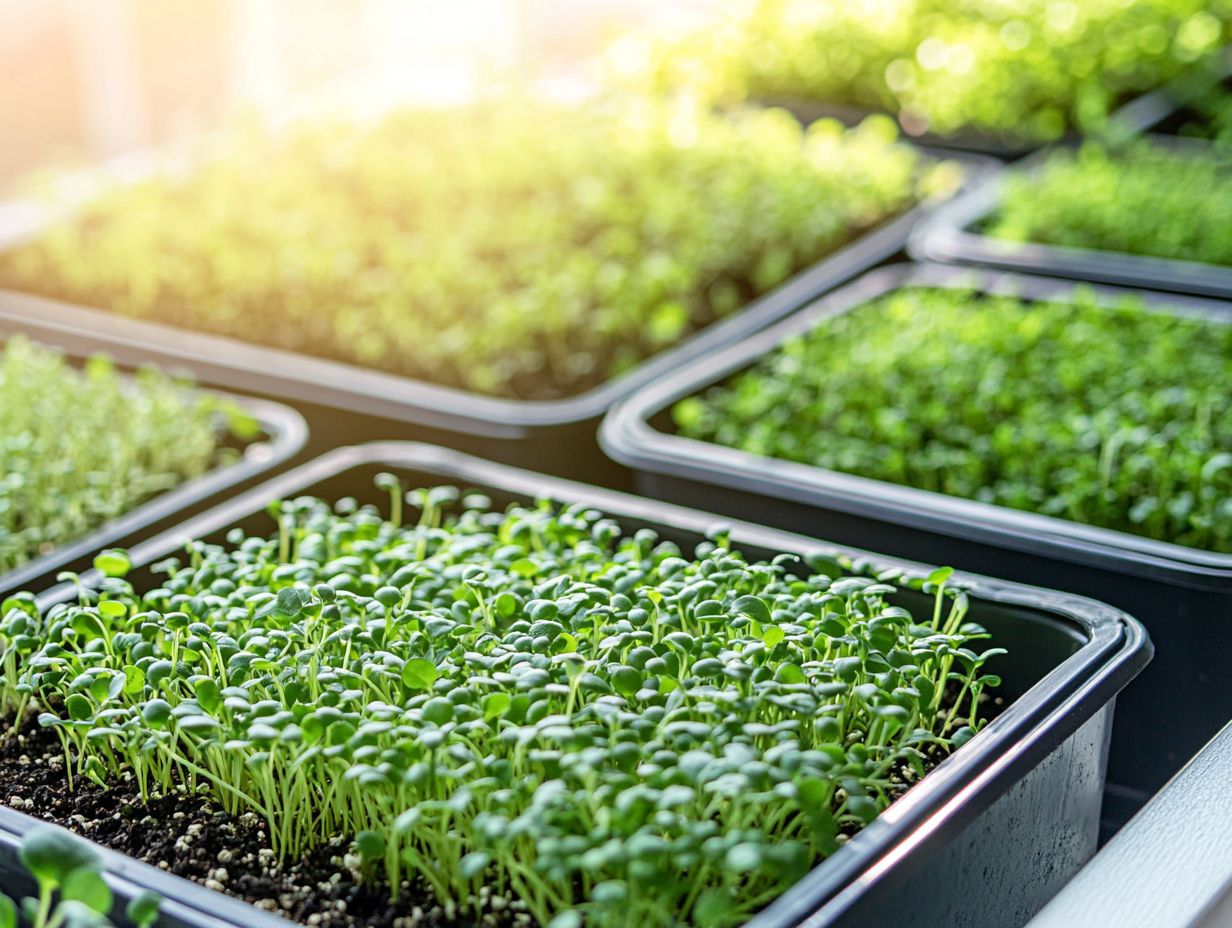 Types of Trays for Microgreens