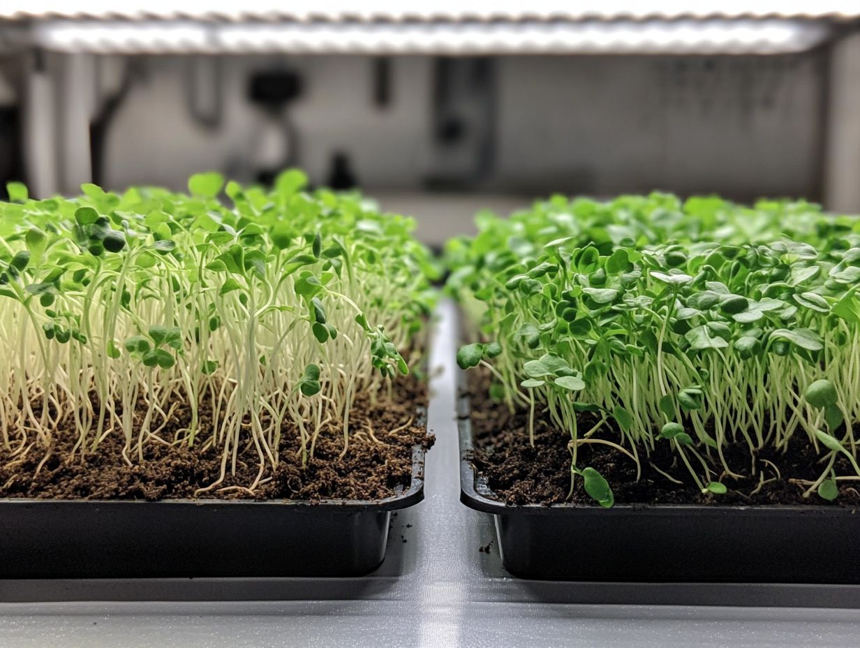 Comparison of Hydroponic vs. Soil for Growing Microgreens