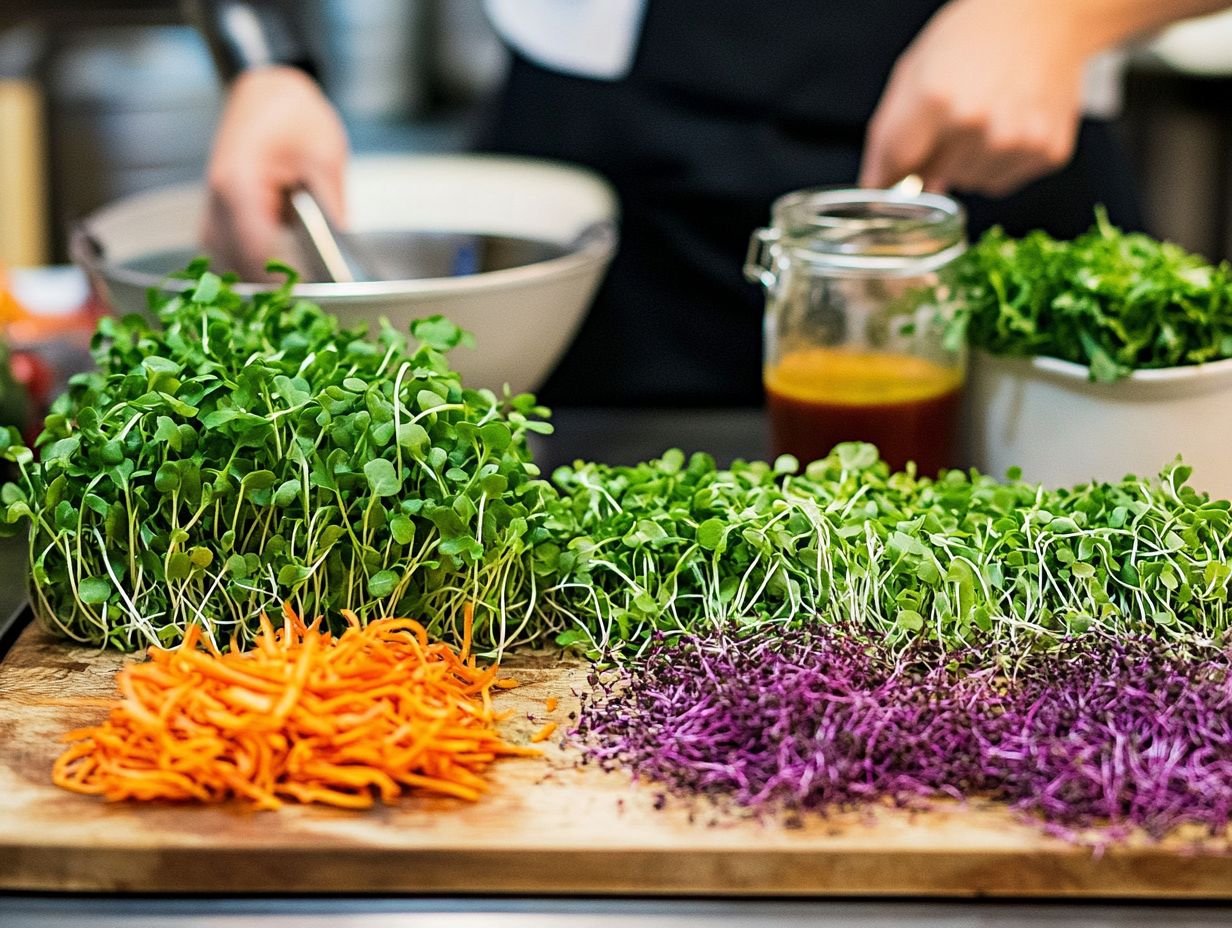 Image showing various microgreen varieties.