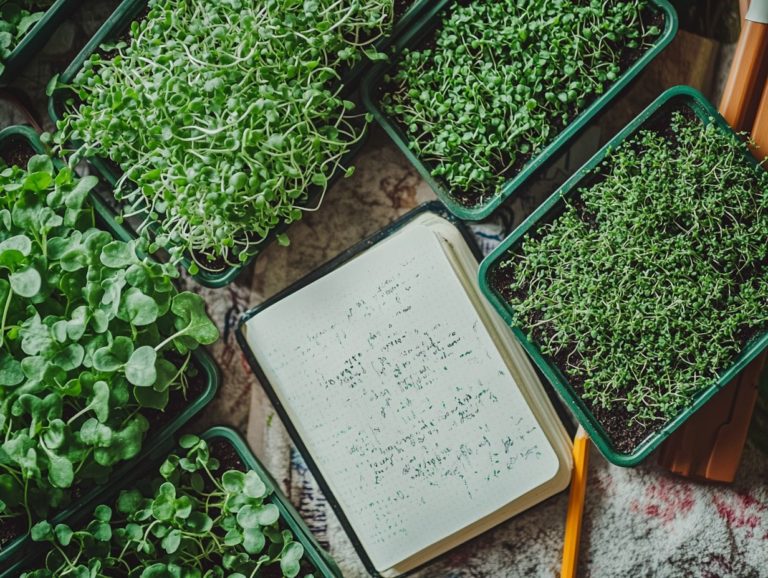 Creating a Microgreen Growth Diary