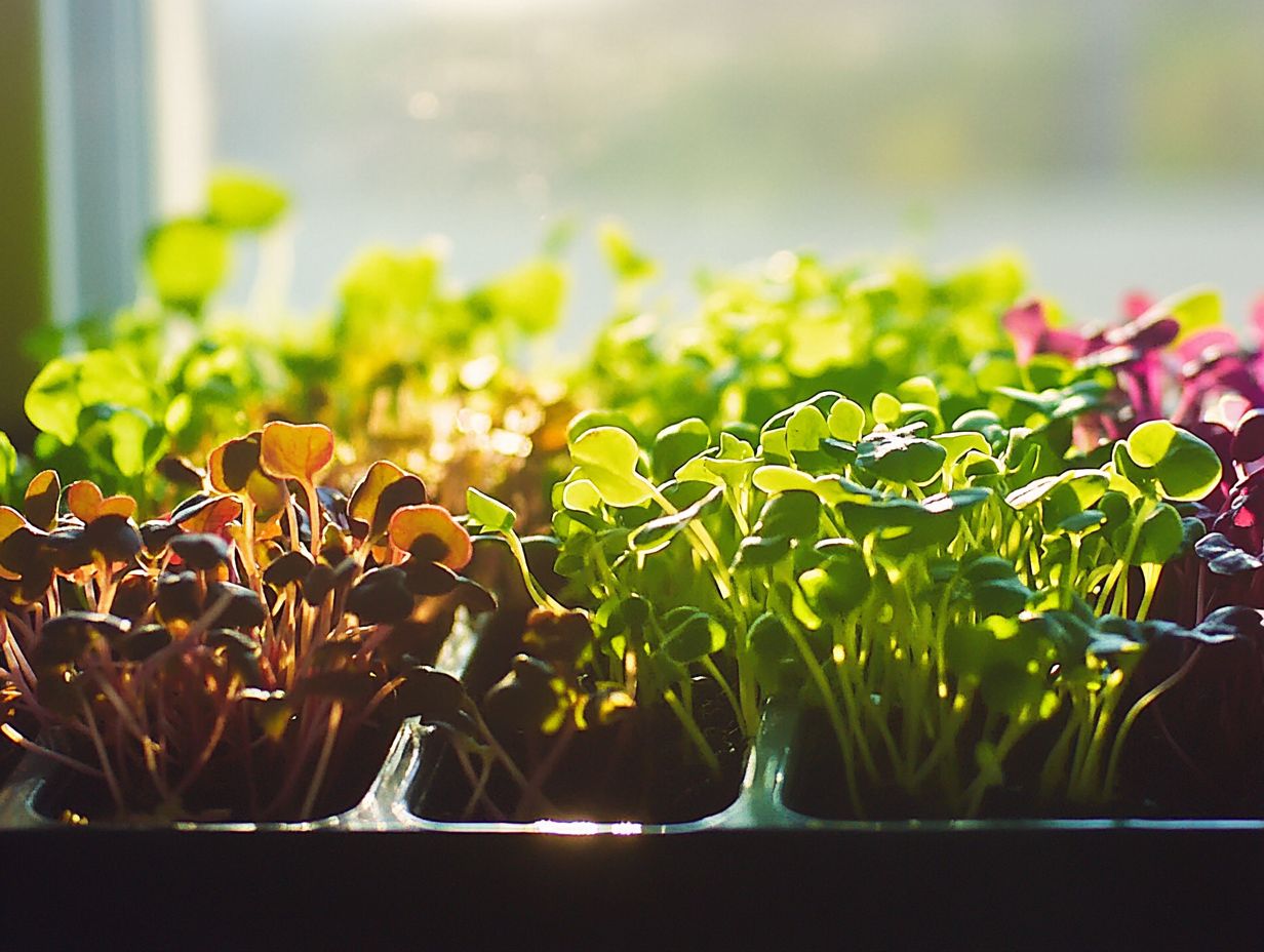 Microgreens sunlight requirements