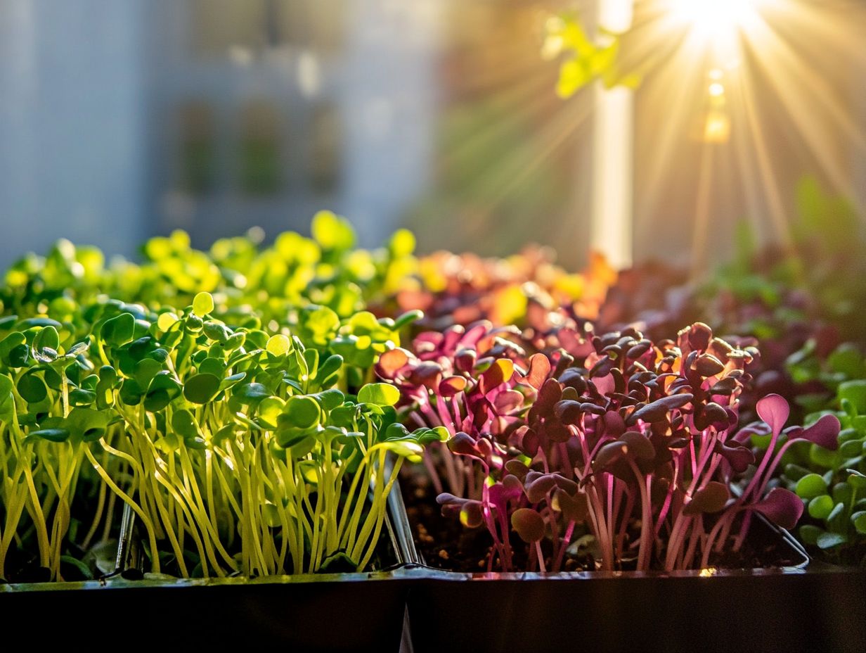 Growing Microgreens Indoors with Artificial Light