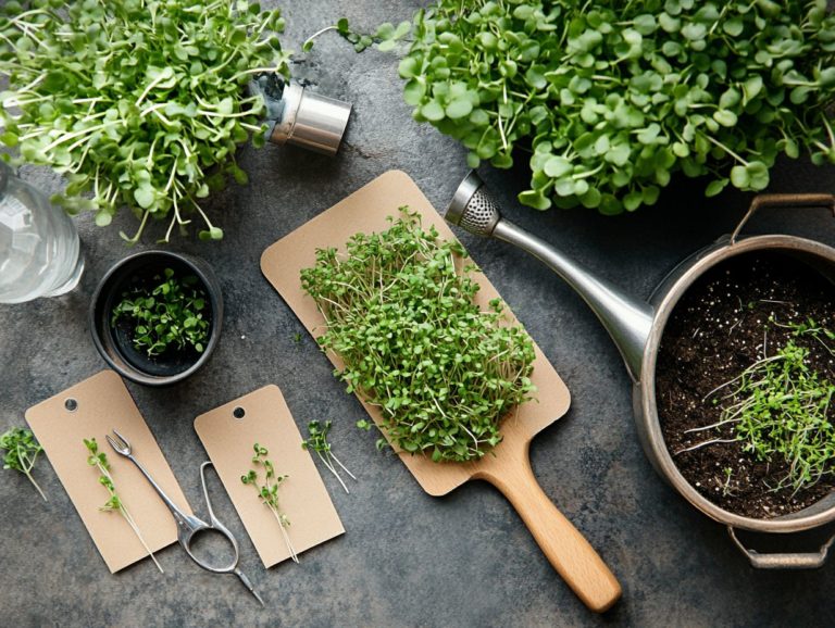 Essential Care Tools for Microgreen Plants