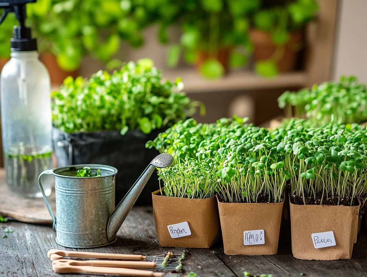 Best Practices for Harvesting Microgreens