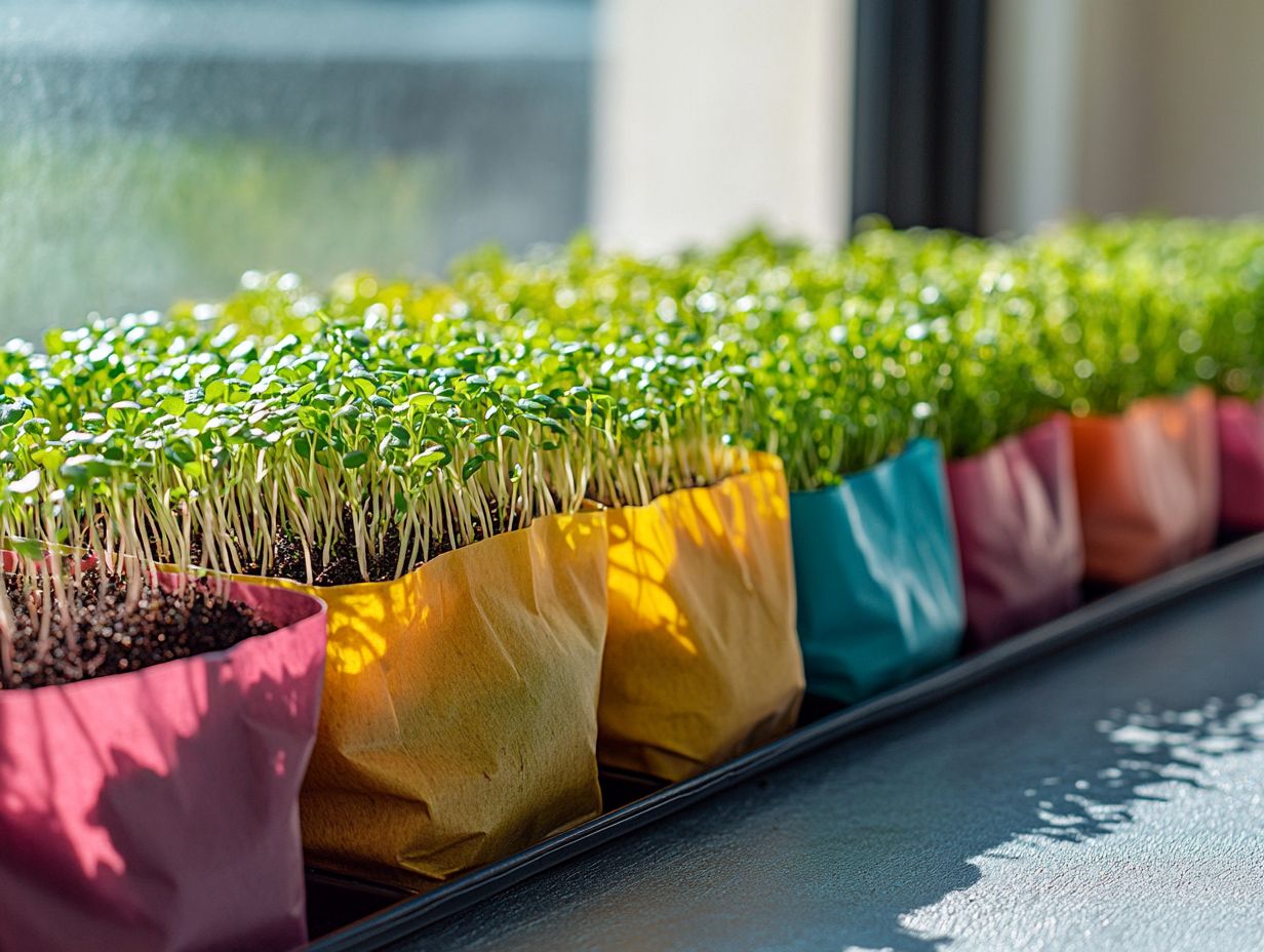 Comparison of organic and synthetic fertilizers for microgreens