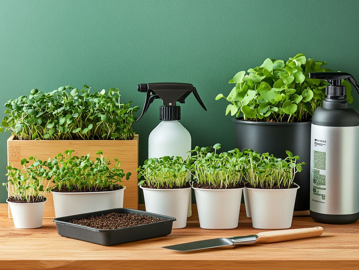 Supplies Needed for Growing Microgreens