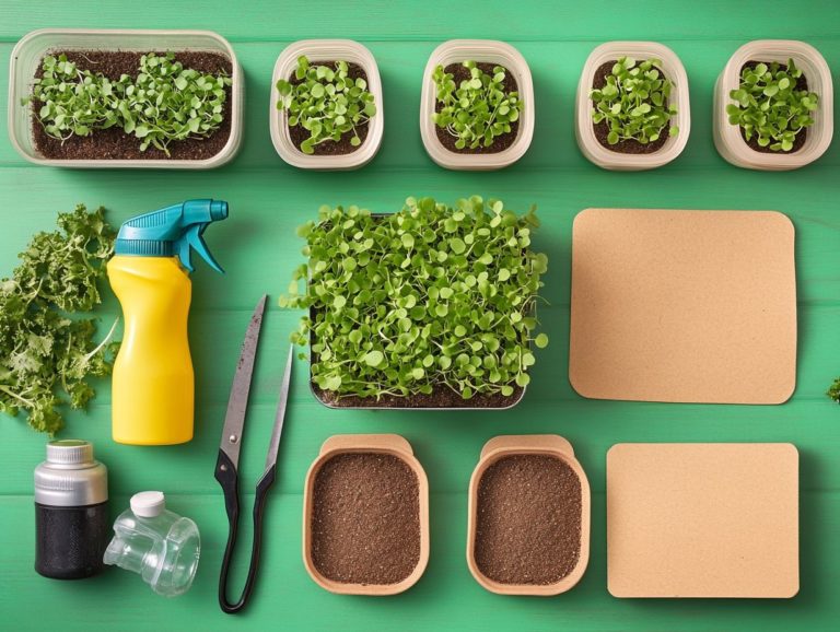 Essential Maintenance Supplies for Microgreens