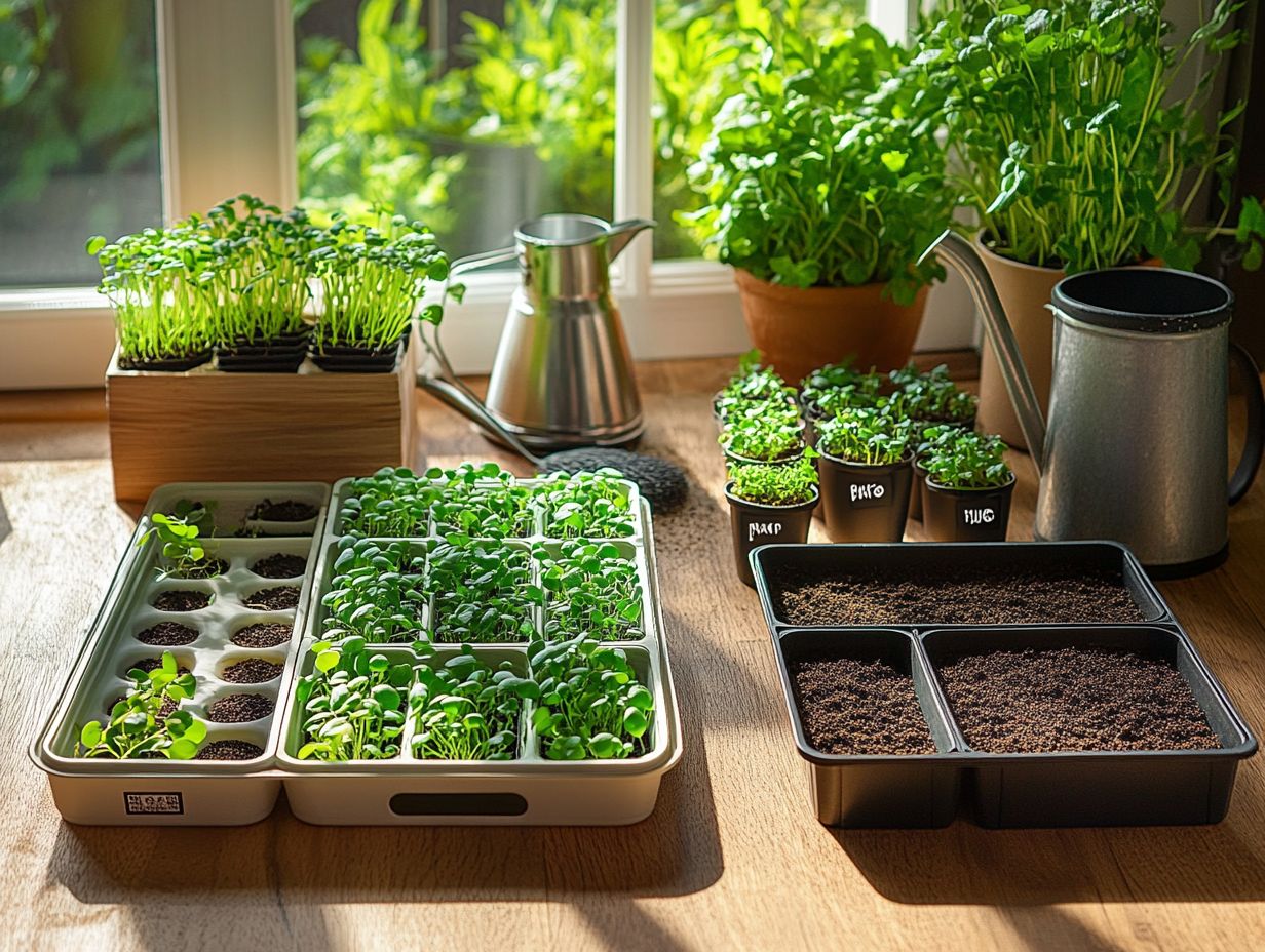 Growing and Harvesting Microgreens