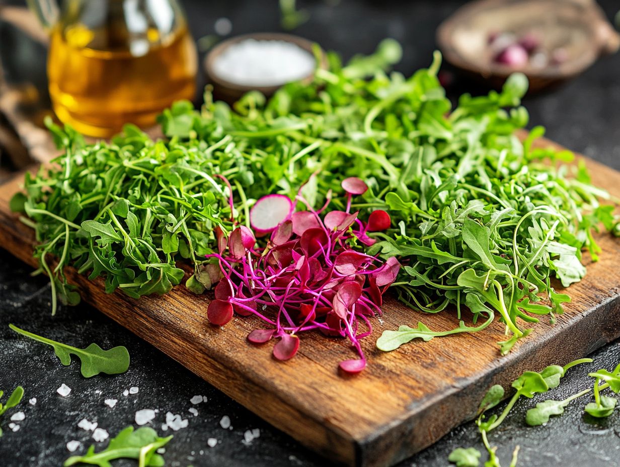 Health Benefits of Edible Microgreens