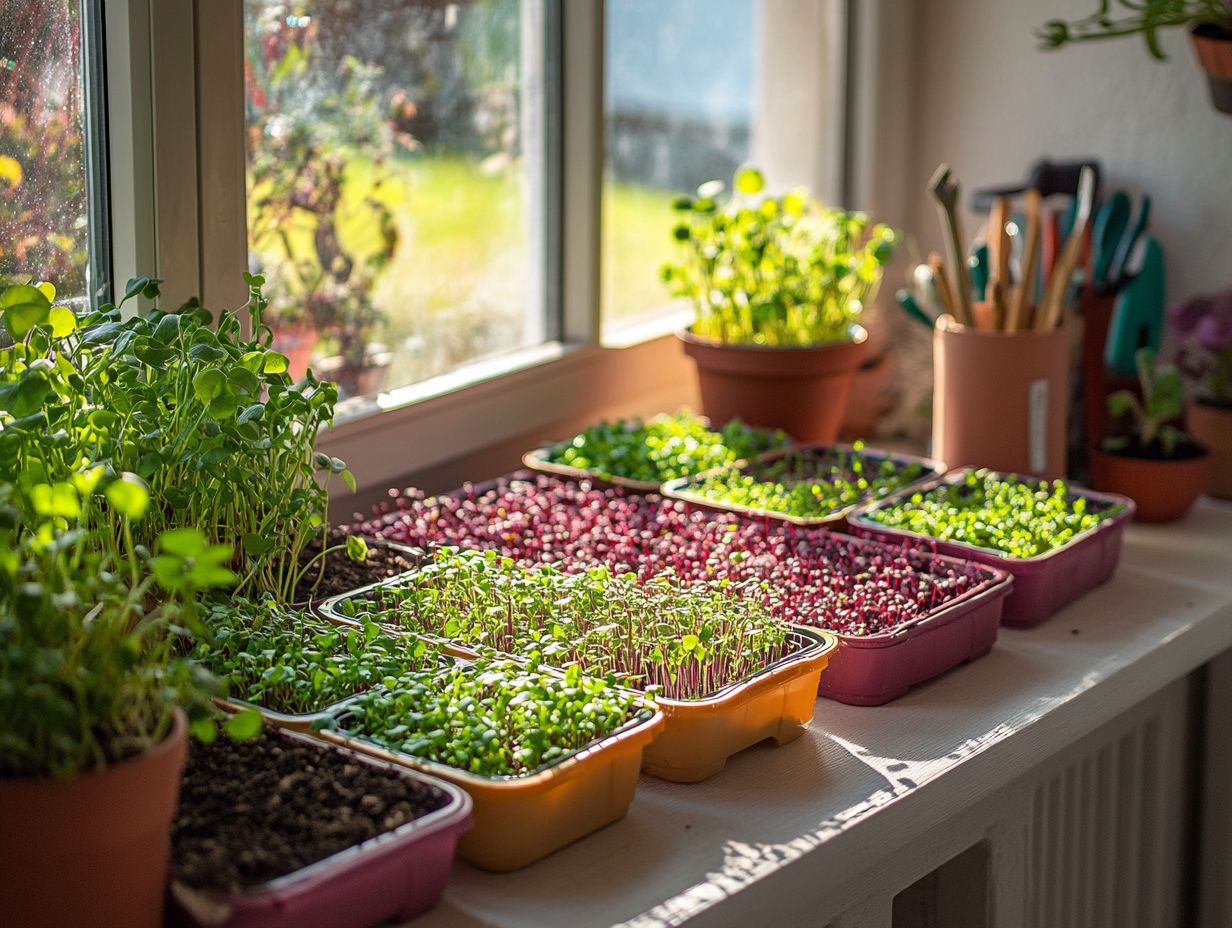 Microgreens are young, edible seedlings of vegetables and herbs.