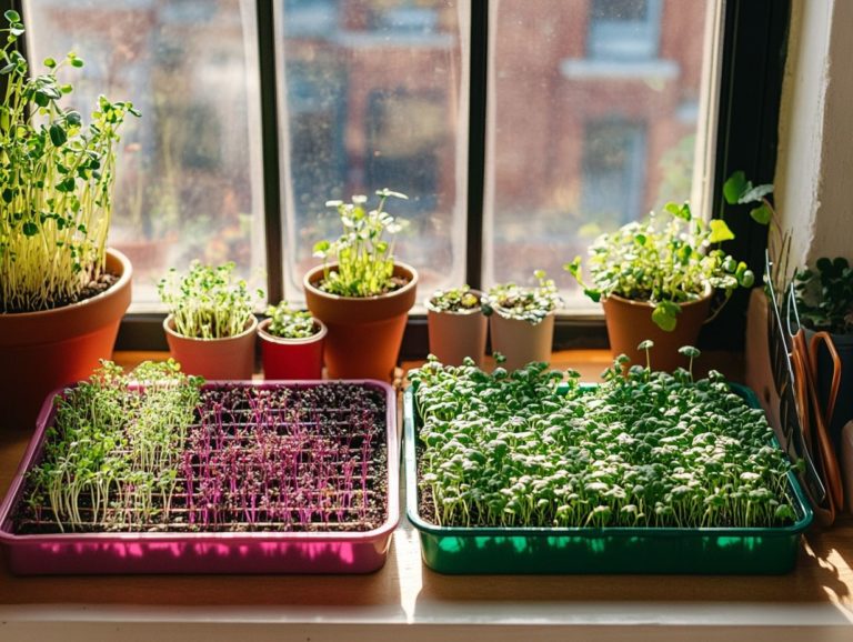 Growing Microgreen Varieties in Small Spaces