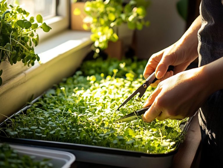 Harvesting Microgreens: The Right Timing