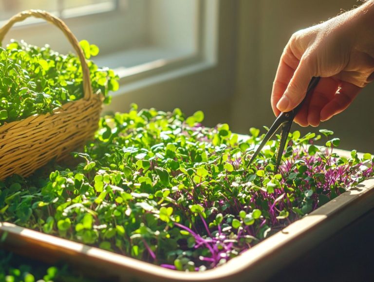 Harvesting Microgreens: Timing and Techniques