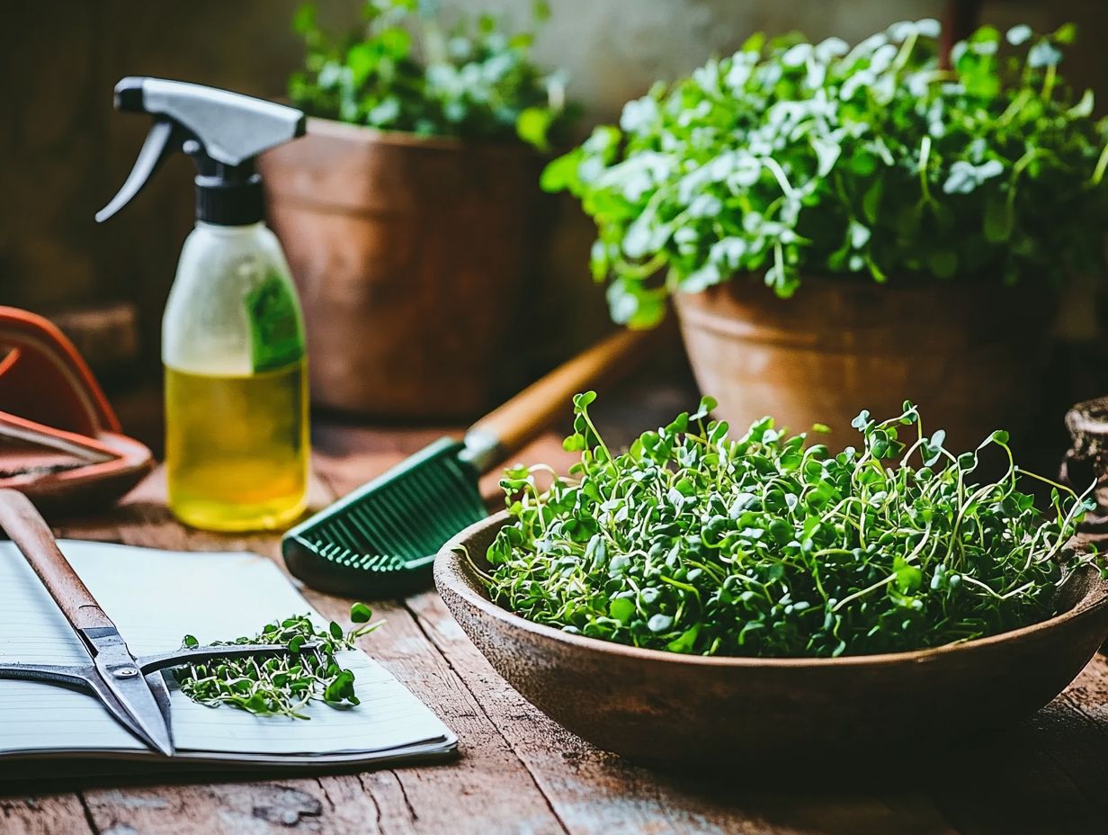 How Can One Ensure Maximum Yield When Harvesting Microgreens?