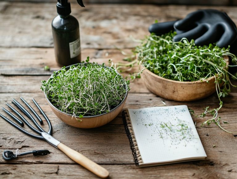 Harvesting Microgreens: Tools of the Trade