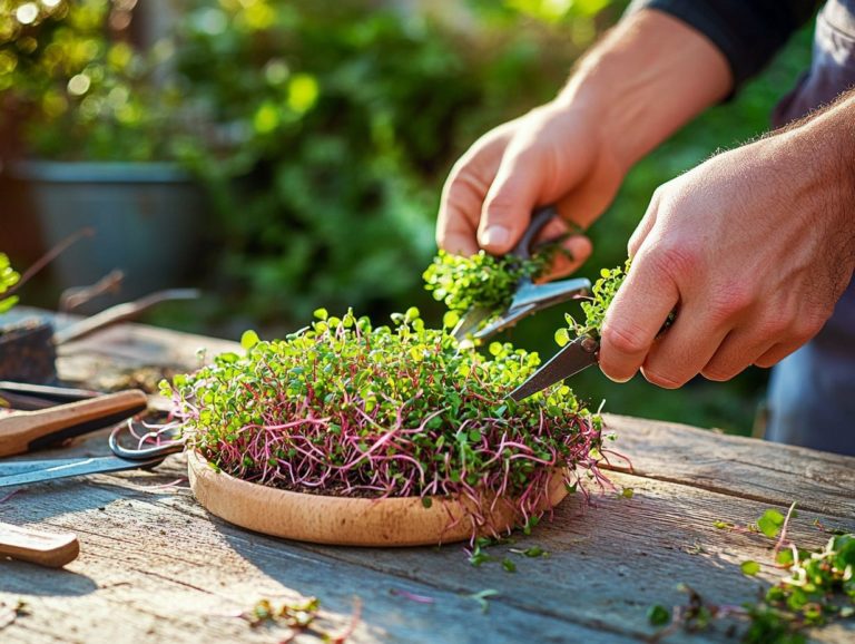 Harvesting Techniques for Different Microgreens