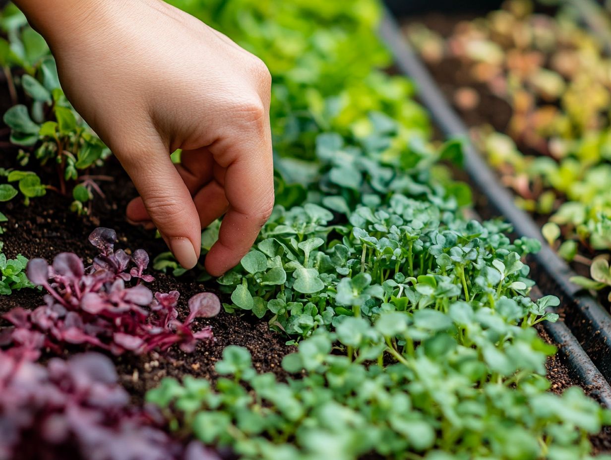 Image showing the nutritional benefits of microgreens for anxiety relief.