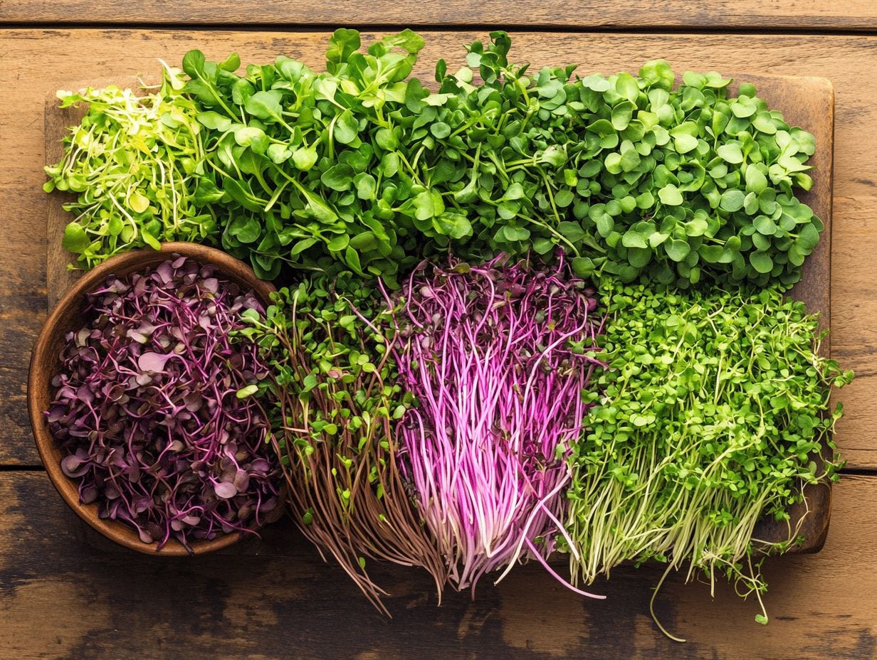 What are microgreens and how do they enhance flavor and health?