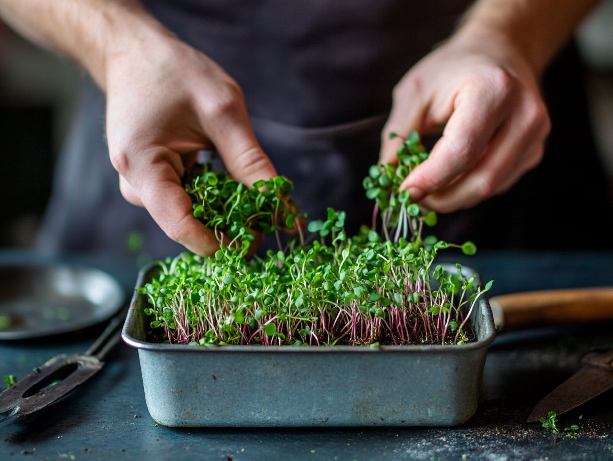 Image showing multiple harvests of microgreens