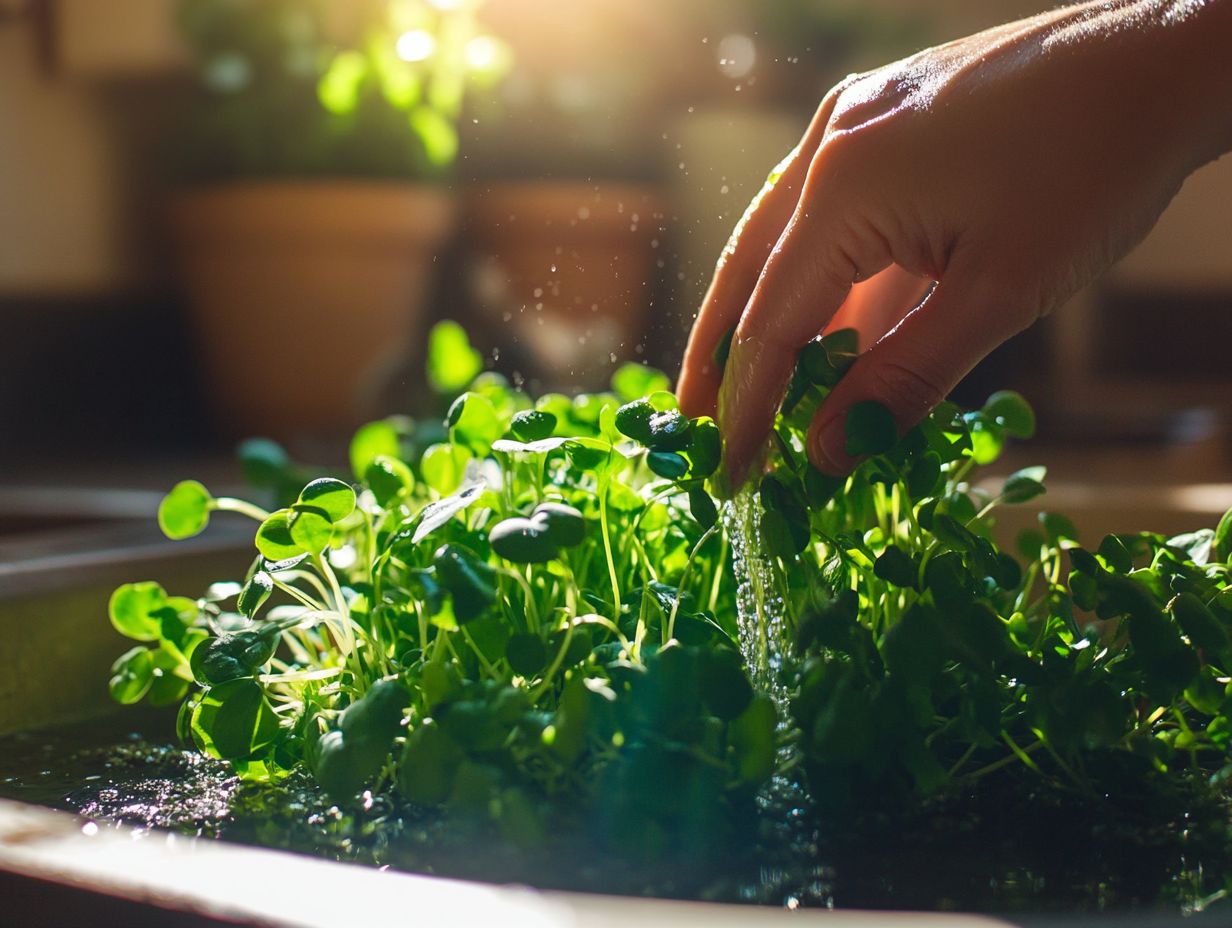 Storing Microgreens