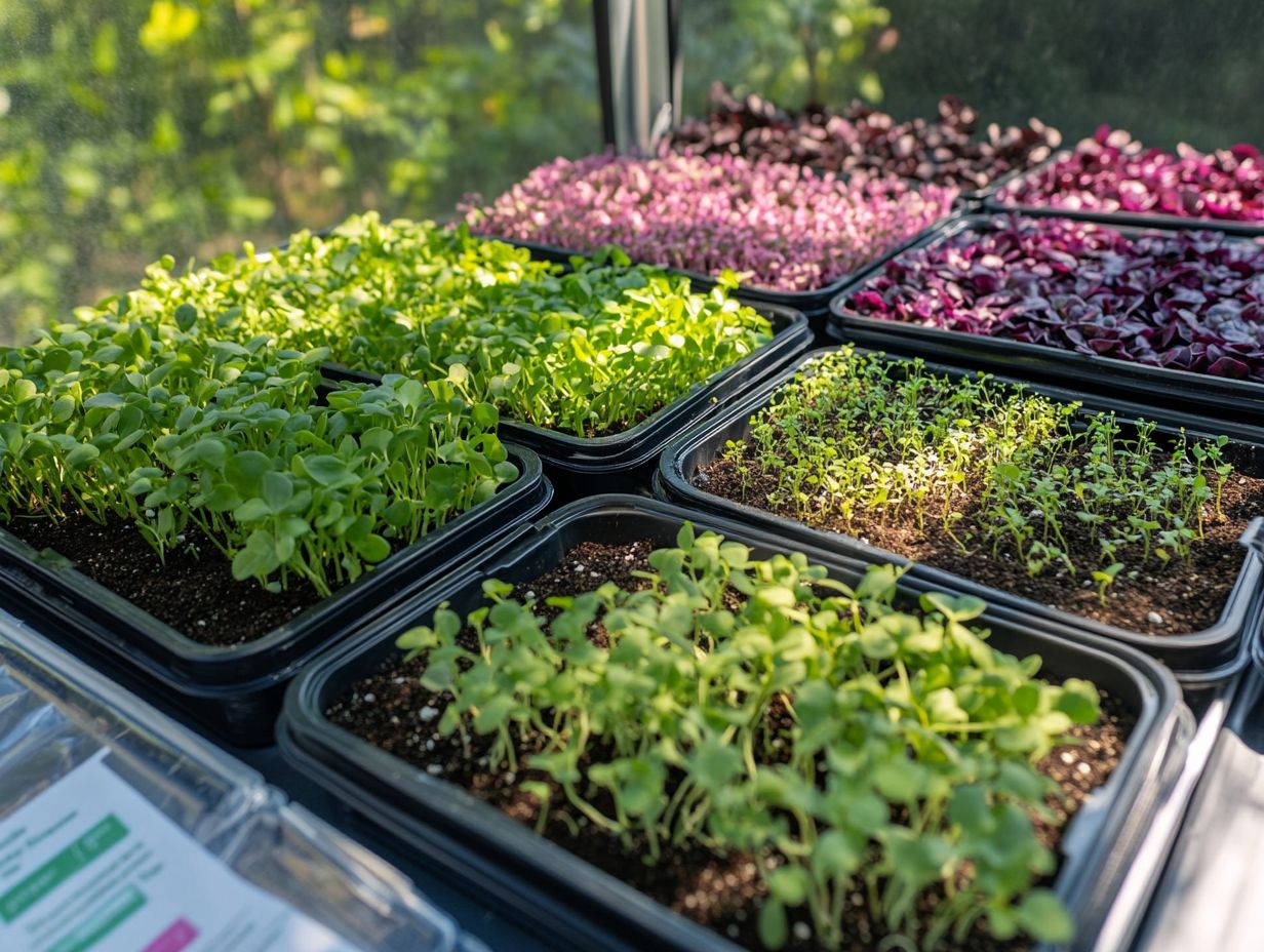 What should I consider when choosing a microgreen growing kit?