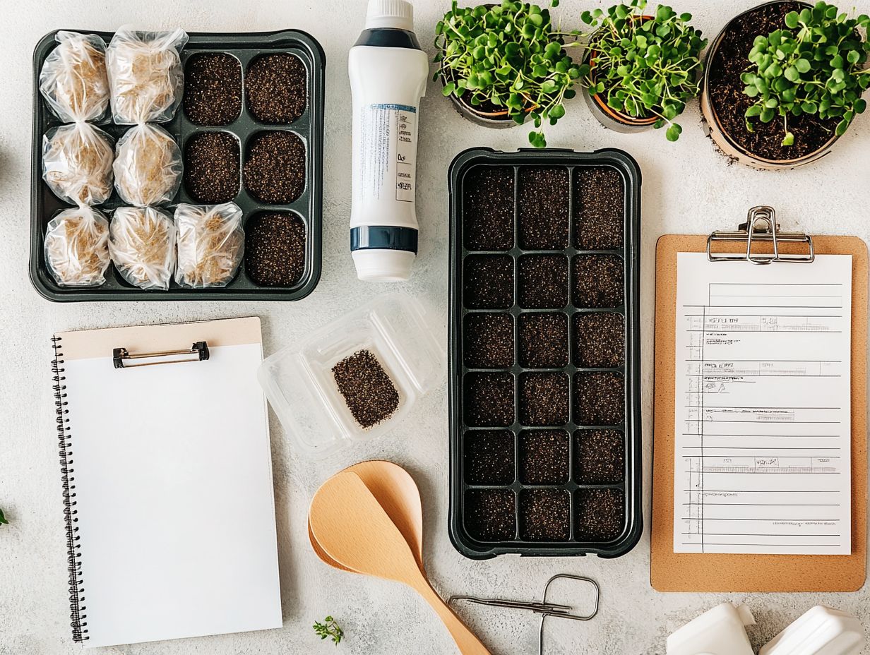 Essential tools for growing microgreens