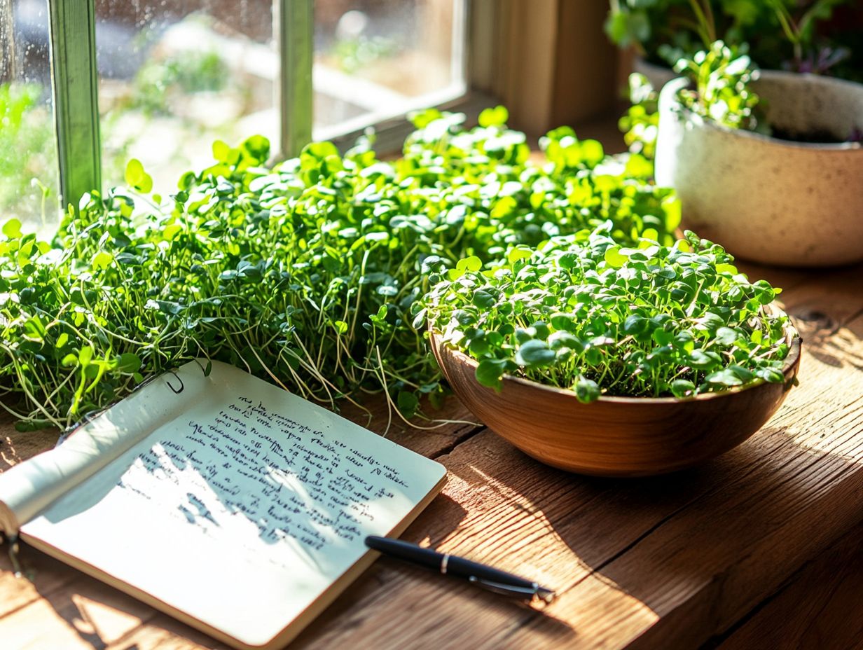 How do I choose the right microgreens for my recipe book?