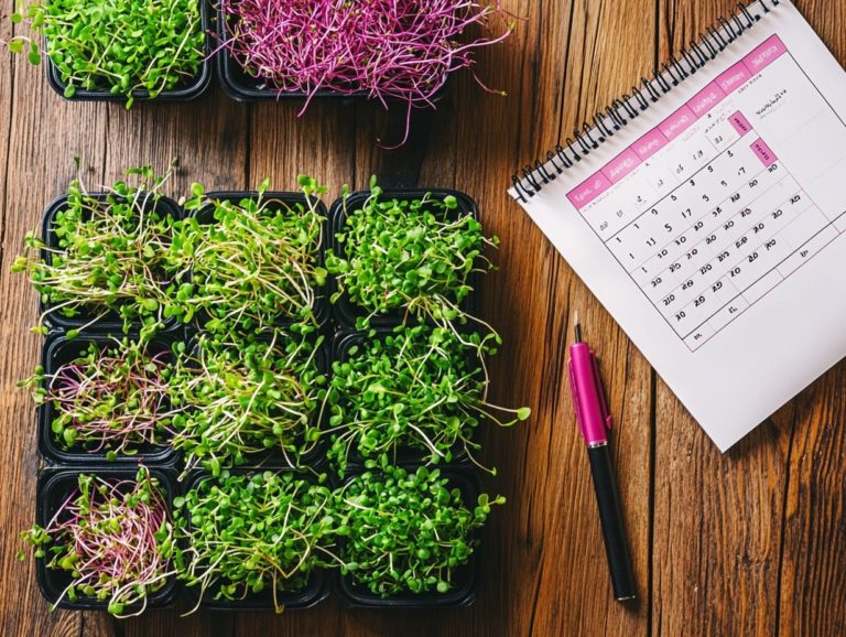 How to Create a Microgreen Storage Schedule