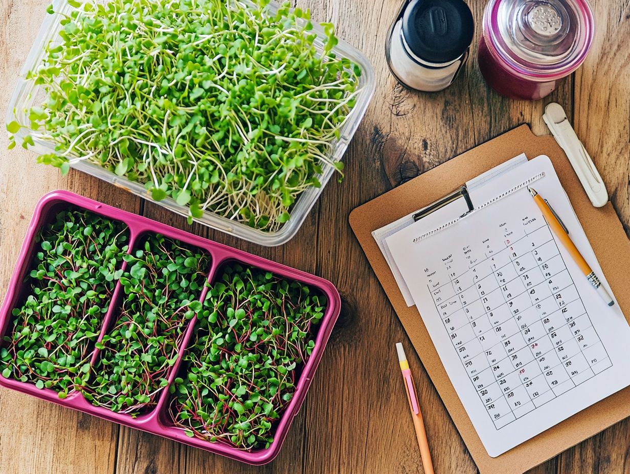 Creating a Microgreen Storage Schedule