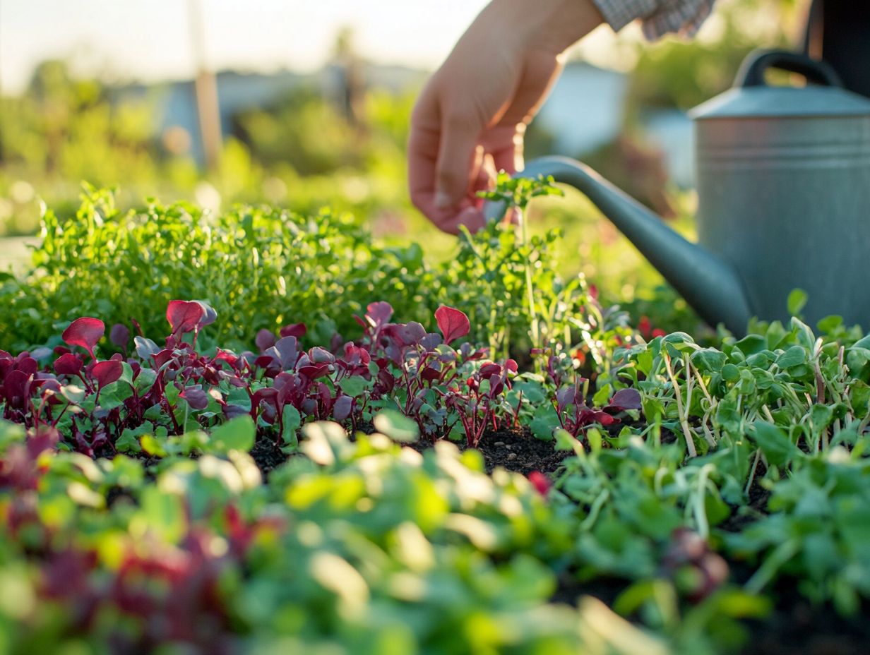 Vibrant selection of microgreen varieties perfect for your garden!