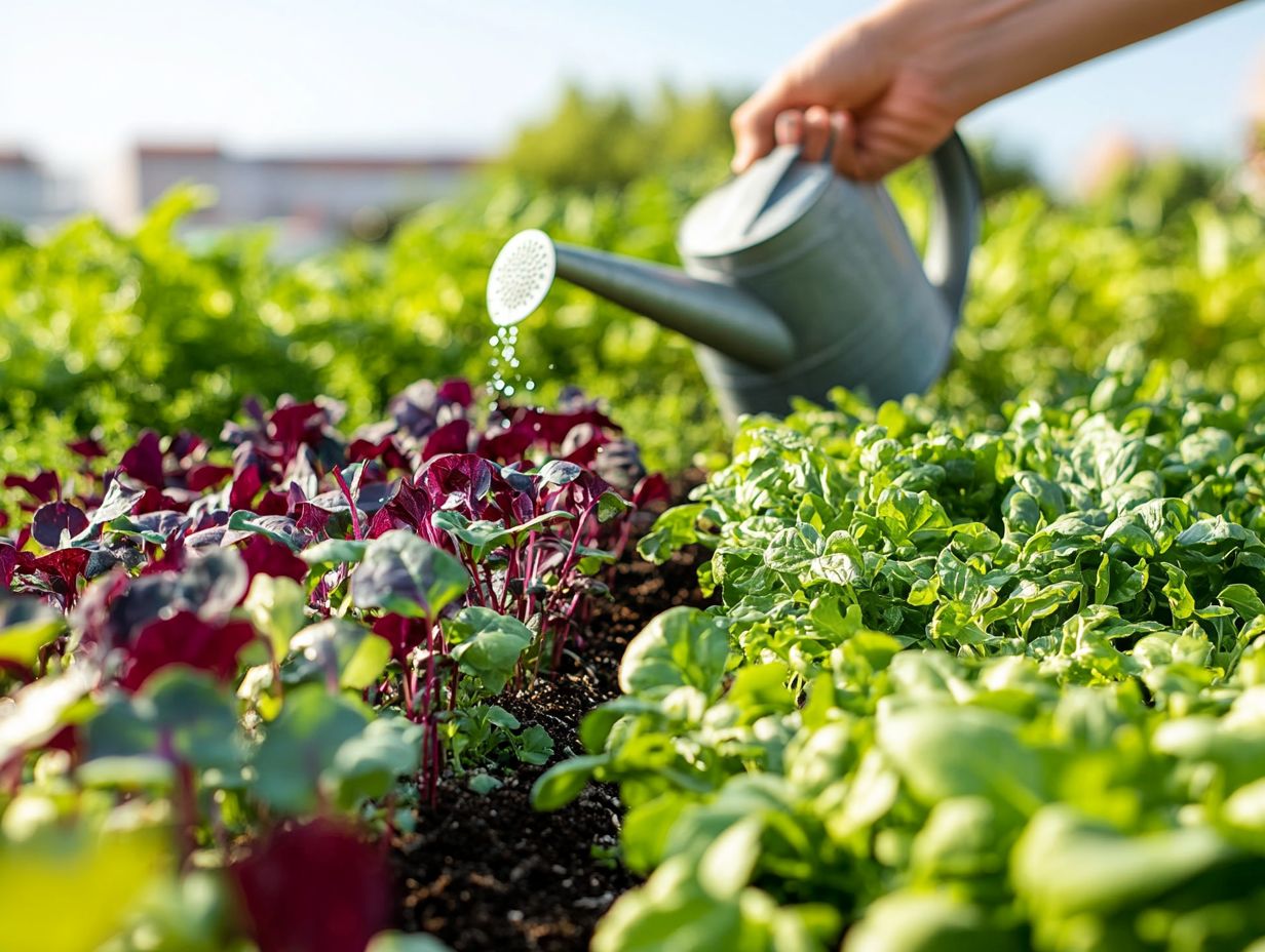 Infographic illustrating key takeaways on growing microgreens.