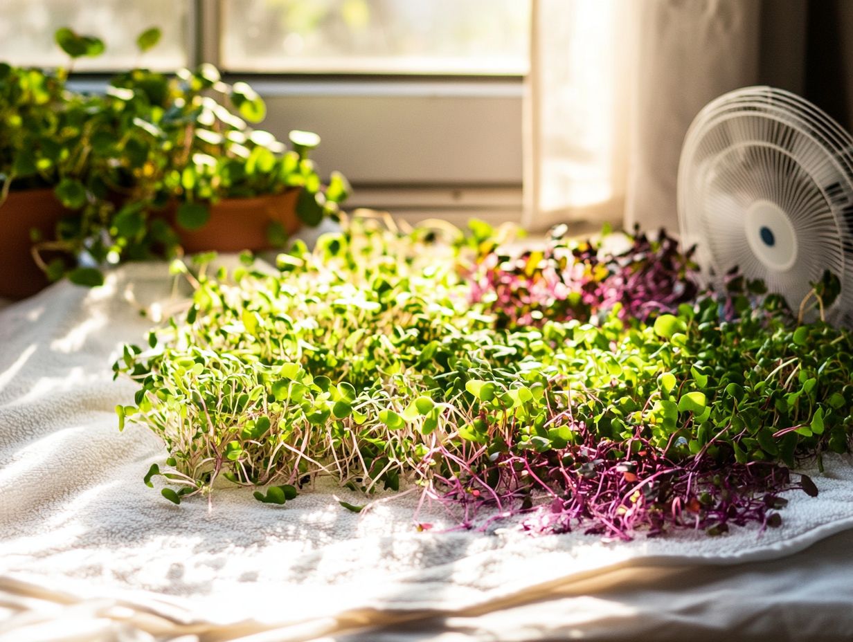 Tips for Properly Drying Microgreens