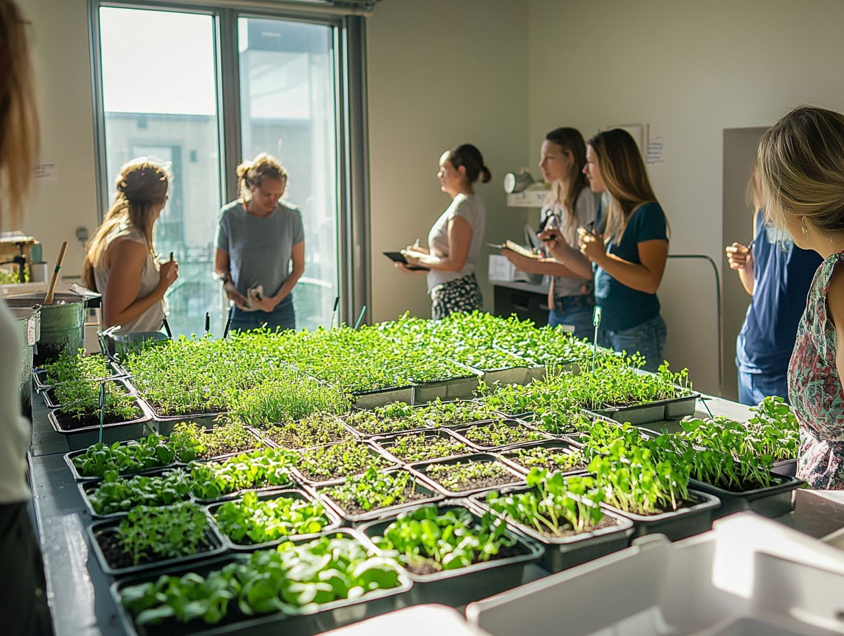 Image depicting frequently asked questions about microgreens workshops