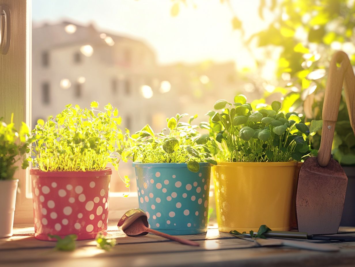 Growing microgreen varieties in containers indoors