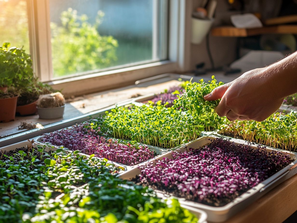 Step-by-step guide for growing microgreens