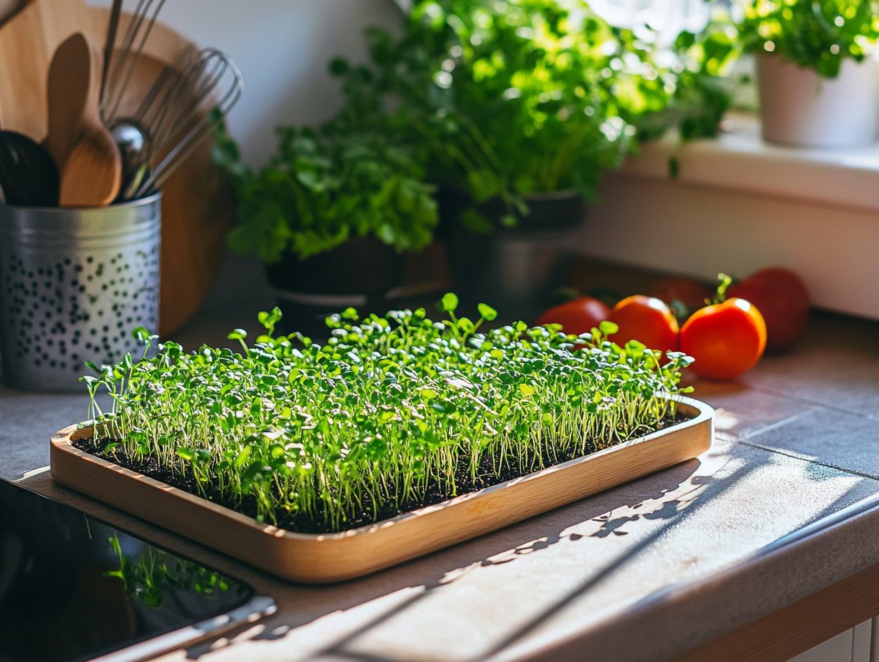 What do I need to grow microgreens?