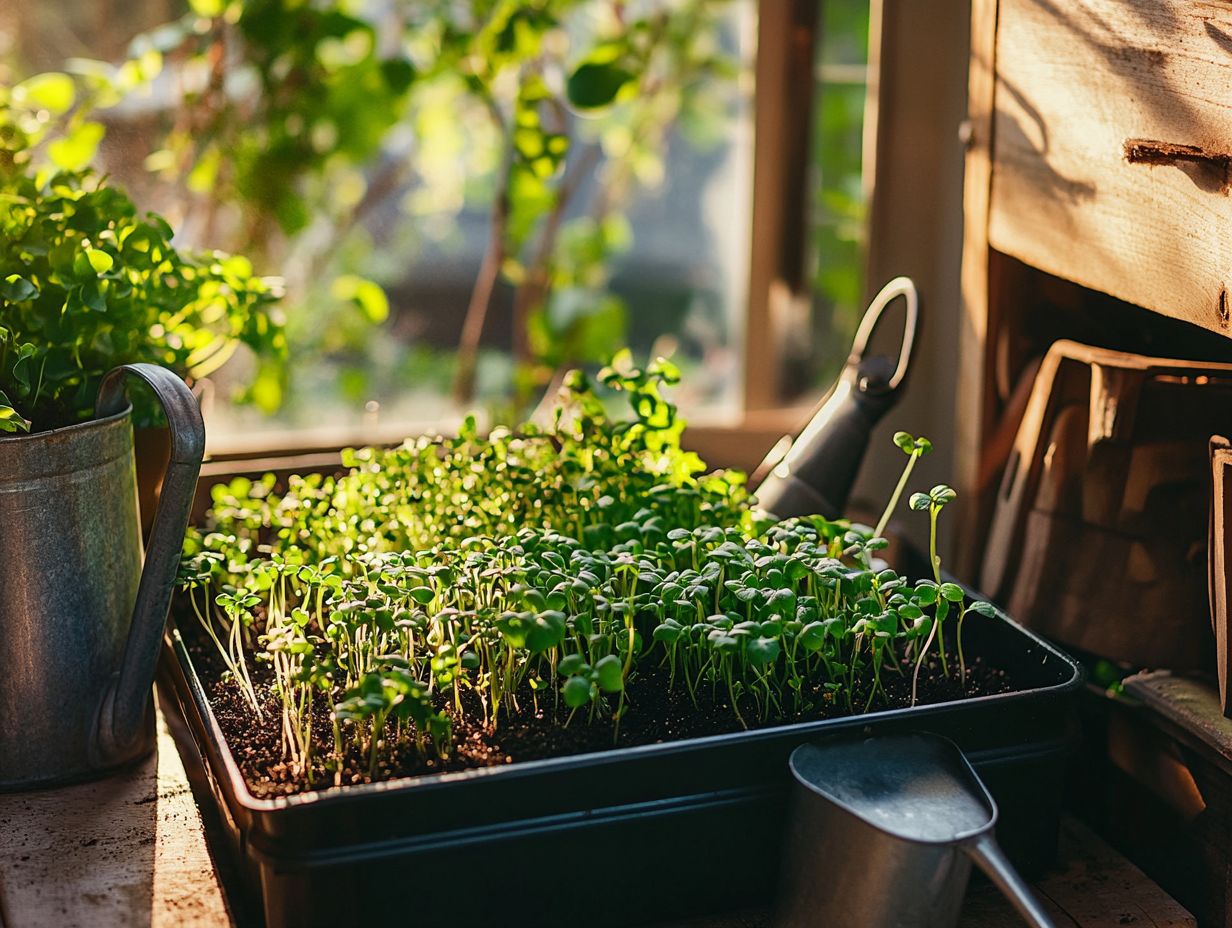 A visual guide to Frequently Asked Questions about growing microgreens