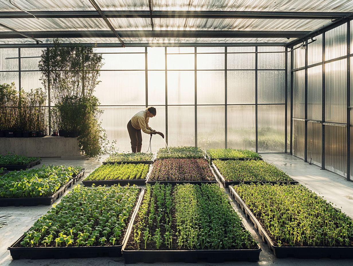 A variety of microgreens showing their benefits