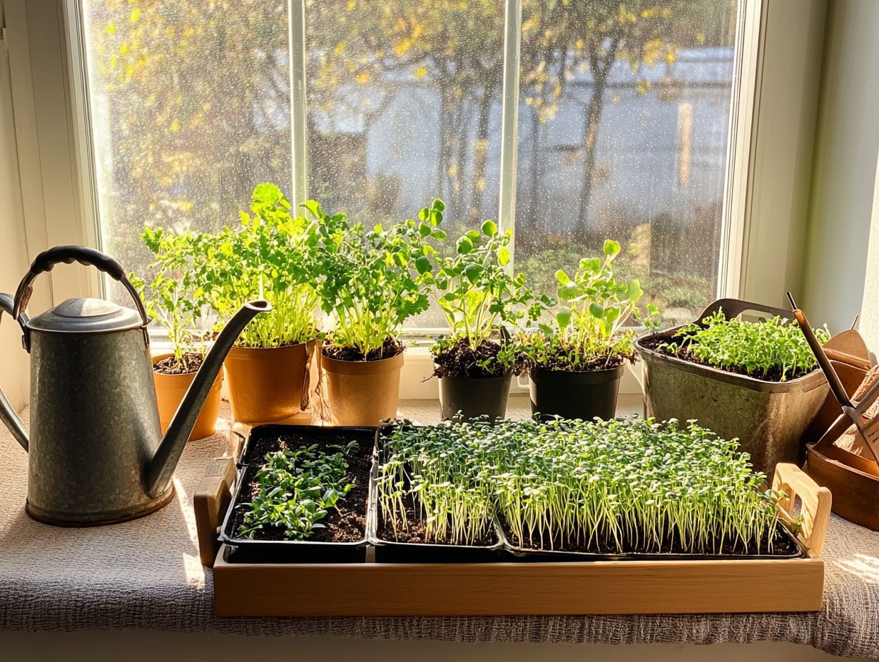 Harvesting and Using Microgreens