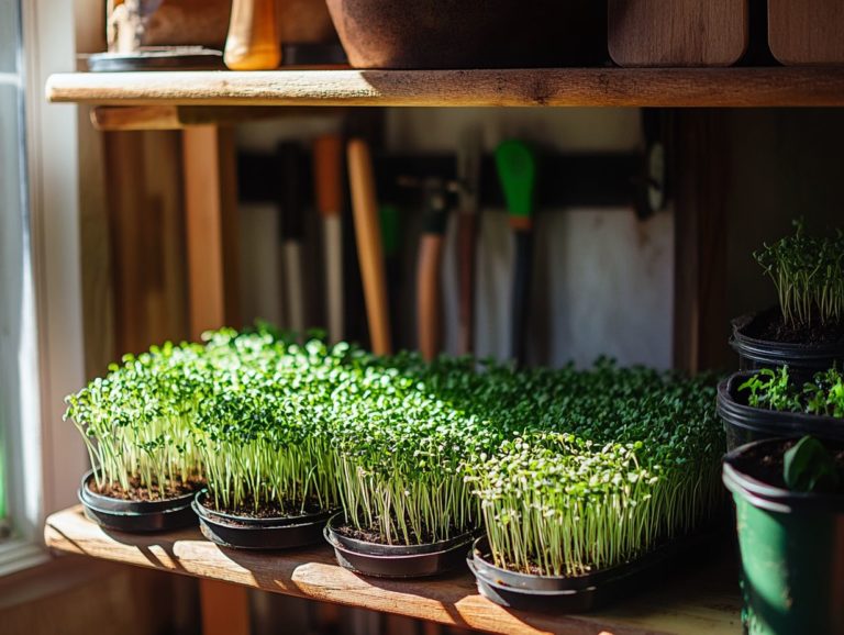 How to Grow Microgreens in Shelves